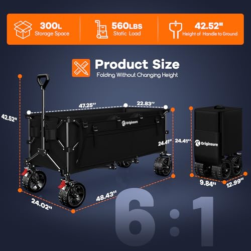Heavy Duty Folding Camping Wagon Cart
