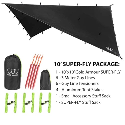 Waterproof Hammock Rain Fly Camping Tarp Shelter