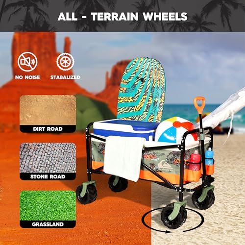 Heavy Duty Folding Outdoor Camping Wagon Cart