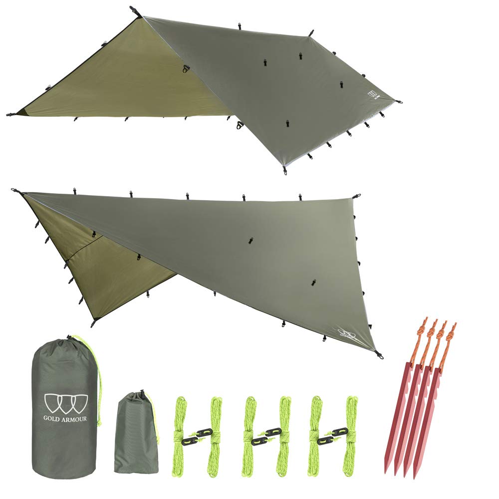 Waterproof Hammock Rain Fly Camping Tarp Shelter