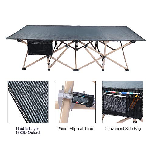 Portable Folding Camping Cot with Sleeping Pad