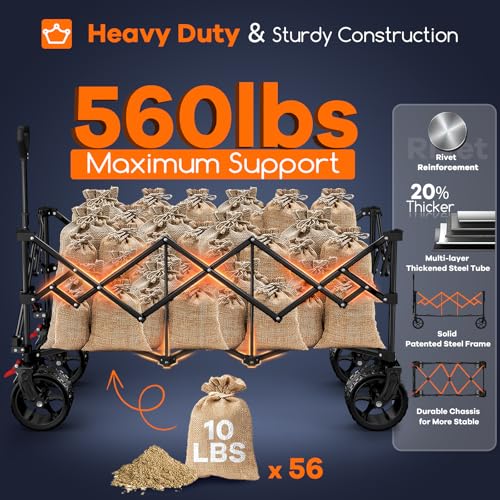 Heavy Duty Folding Camping Wagon Cart