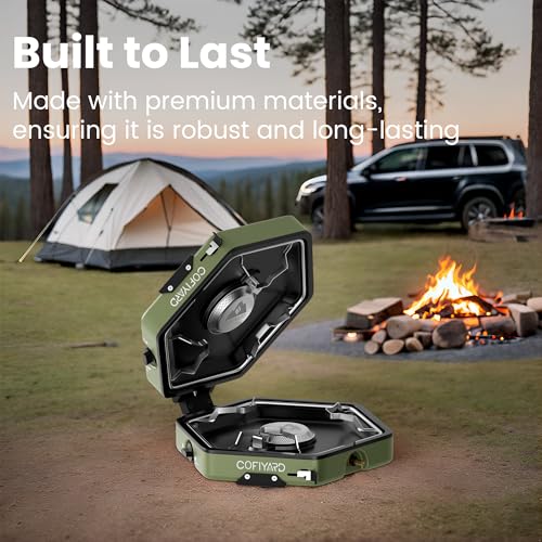 Portable 2 Burner Propane Camping Stove with Bag