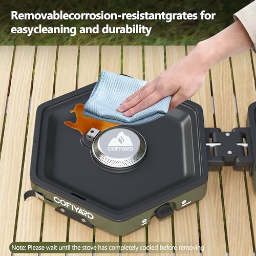 Portable 2 Burner Propane Camping Stove with Bag