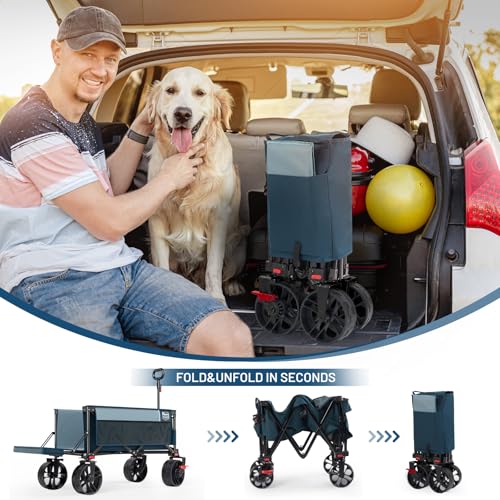 Collapsible Heavy Duty Outdoor Camping Wagon Cart