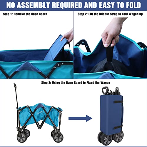 Collapsible Outdoor Camping Wagon with Removable Cart