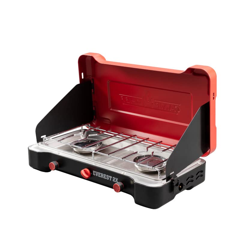 Portable 2 Burner Propane Camping Stove 40000 BTU