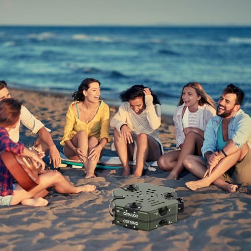 Portable 2 Burner Propane Camping Stove with Bag