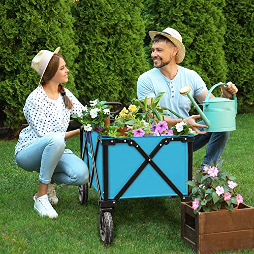 Collapsible Outdoor Camping Wagon with Removable Cart