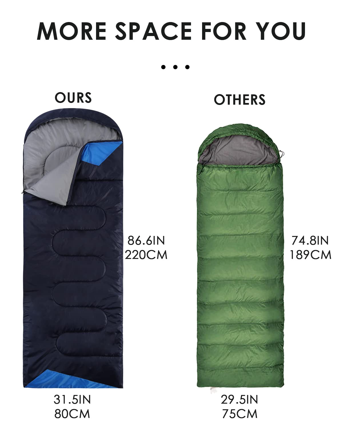 Waterproof Lightweight Cold Weather Sleeping Bag