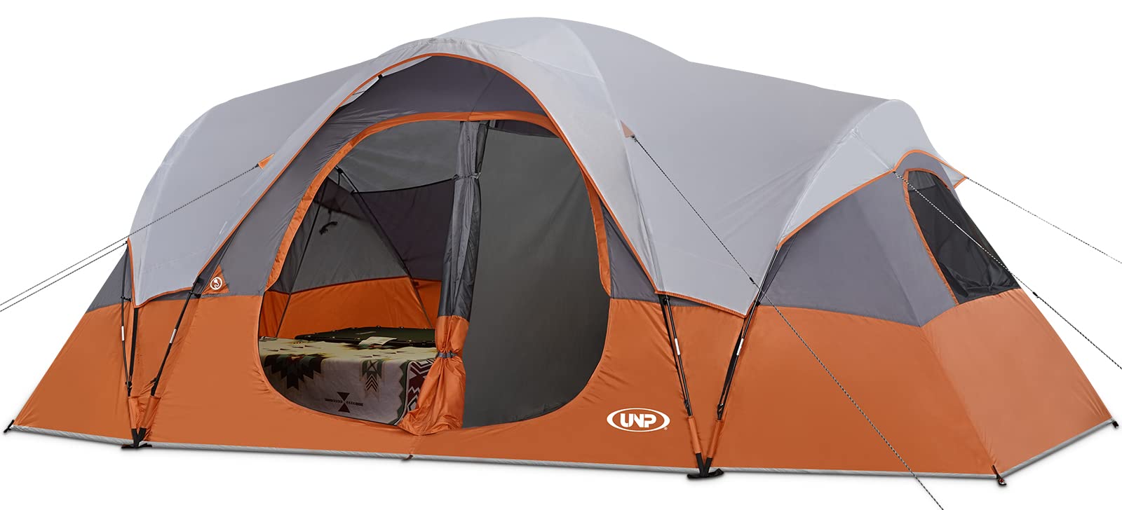10 Person Family Camping Tent with Rainfly