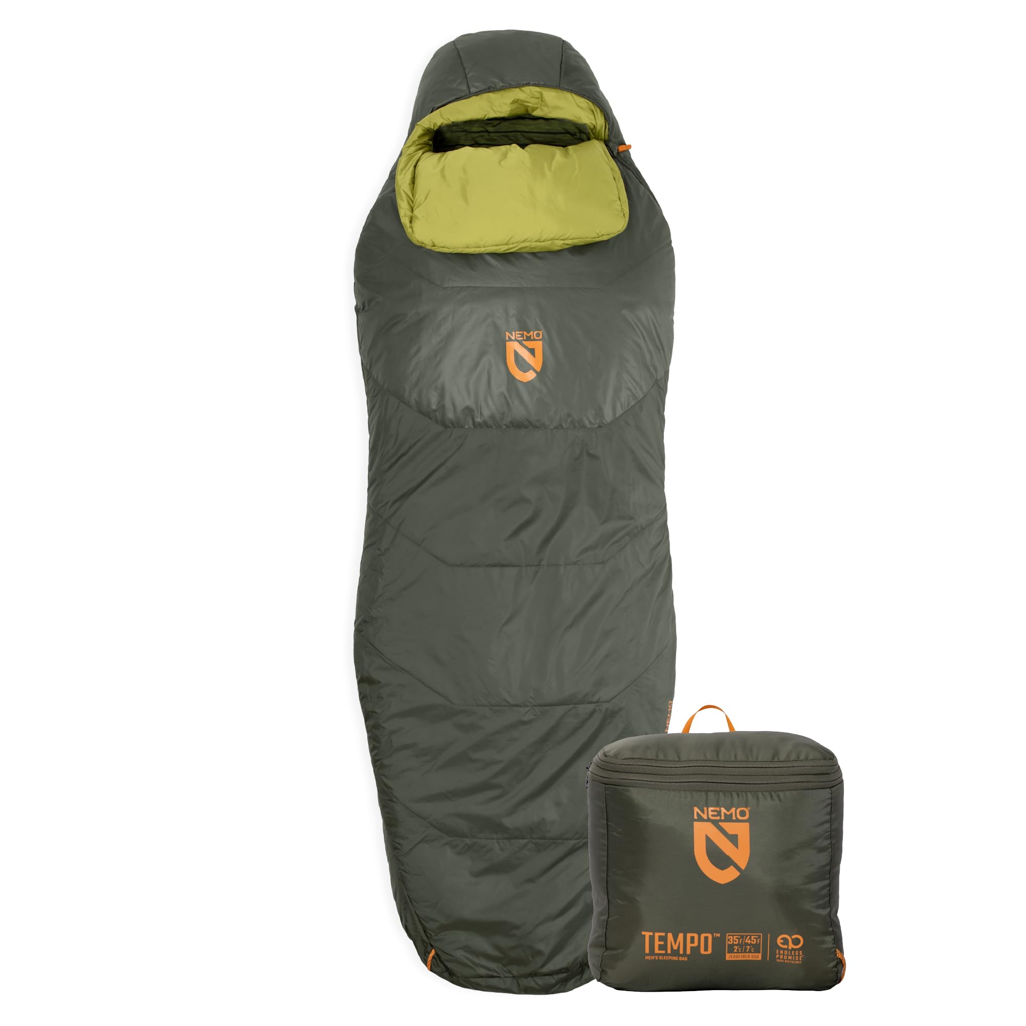 NEMO Equipment Tempo | Men's and Women's 20 & 35 Degree Synthetic Sleeping Bags