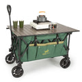 Compact Folding Camping Wagon Cart with Table