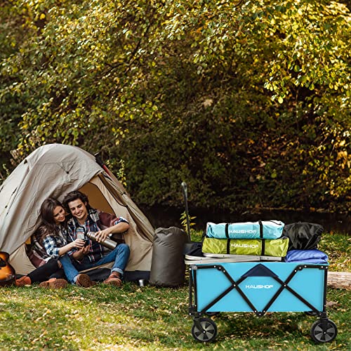 Collapsible Outdoor Camping Wagon with Removable Cart