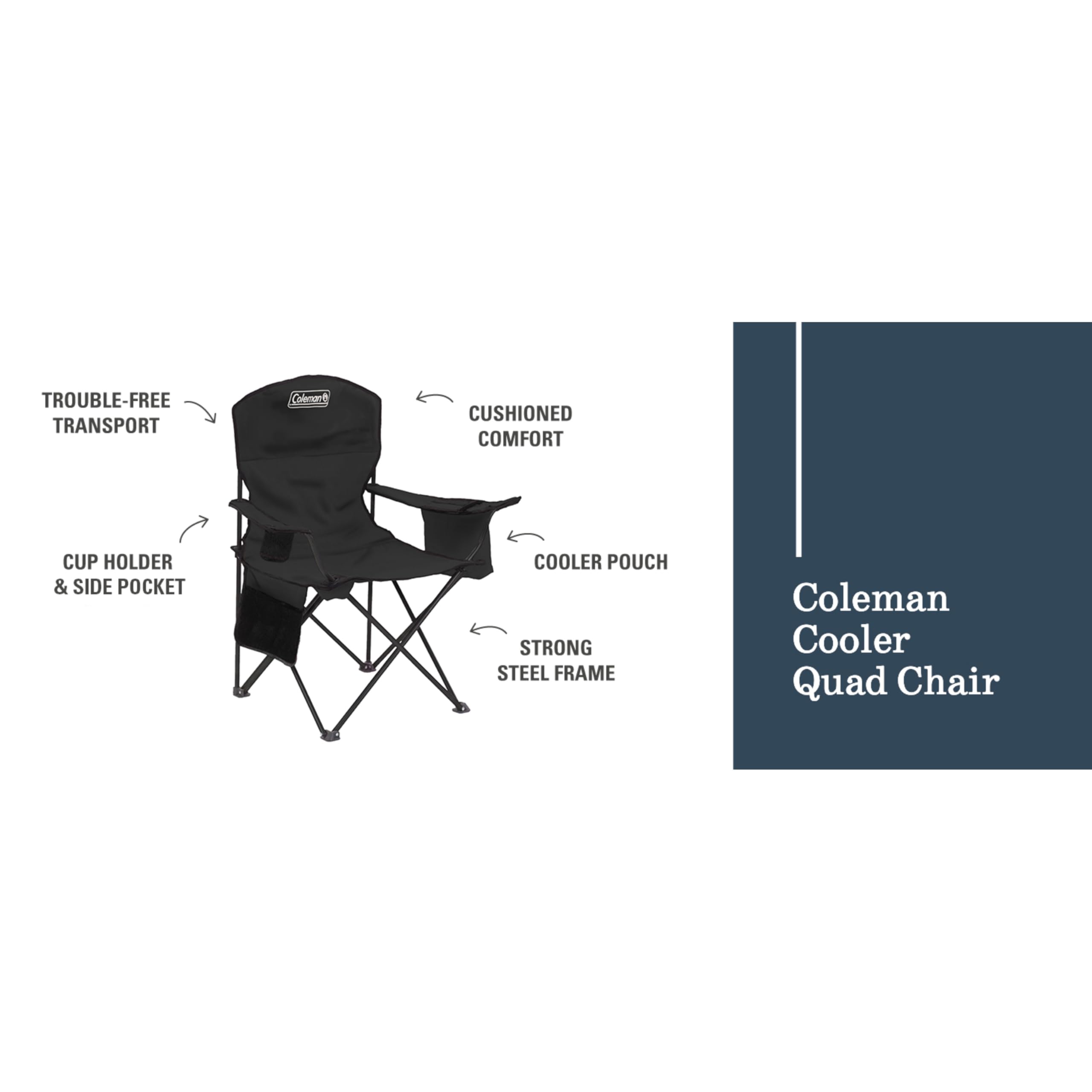 Portable Camping Chair with Cooler and Cup Holder