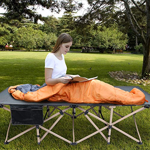Portable Folding Camping Cot with Sleeping Pad