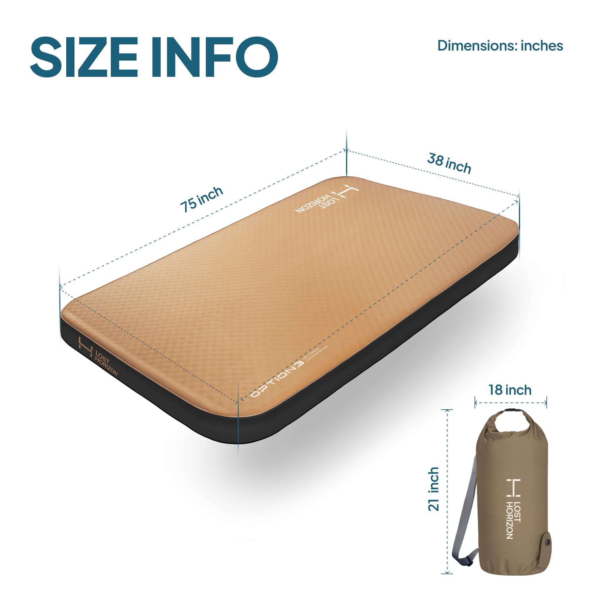 Self Inflating Camping Mattress Sleeping Pad