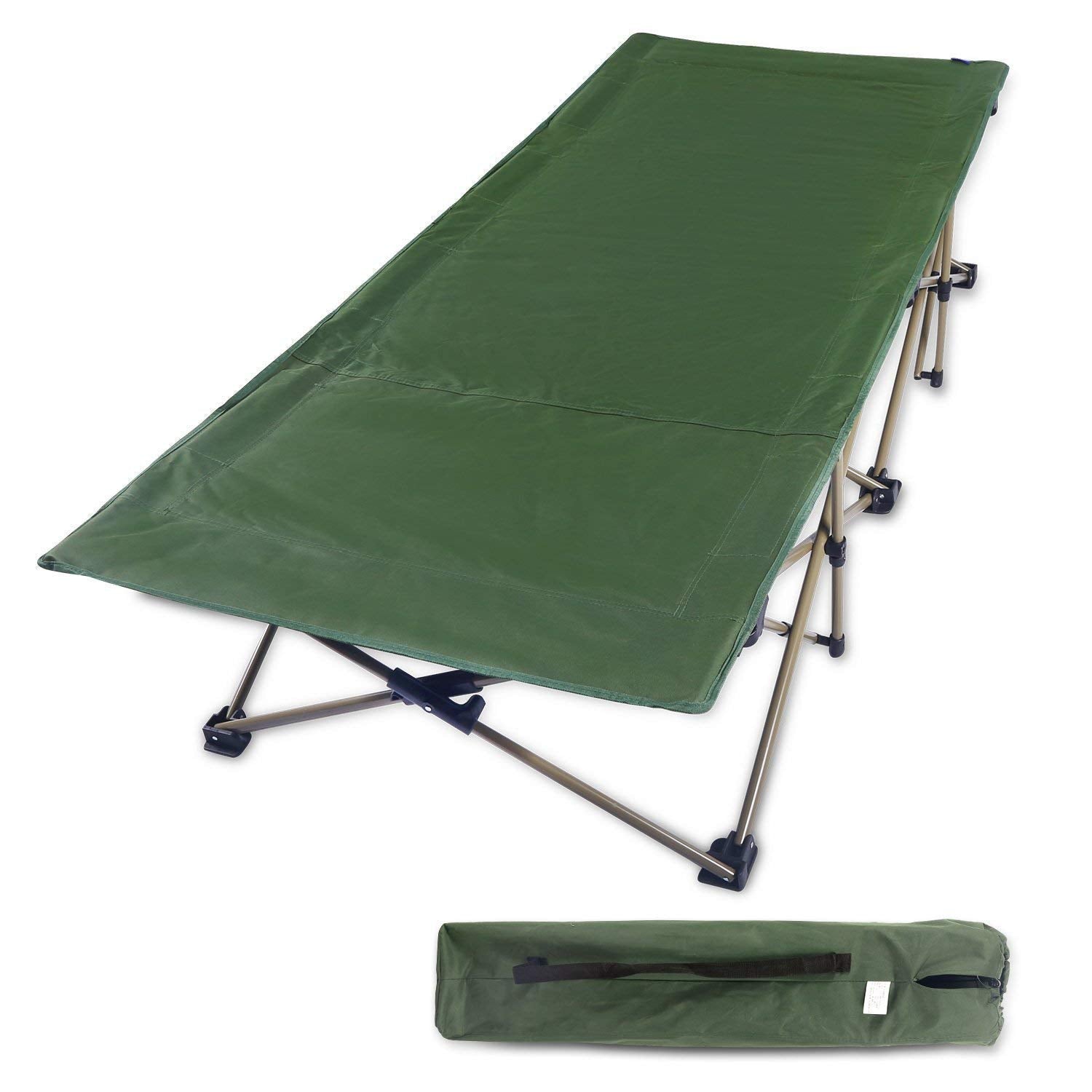 Portable Folding Camping Cot with Sleeping Pad