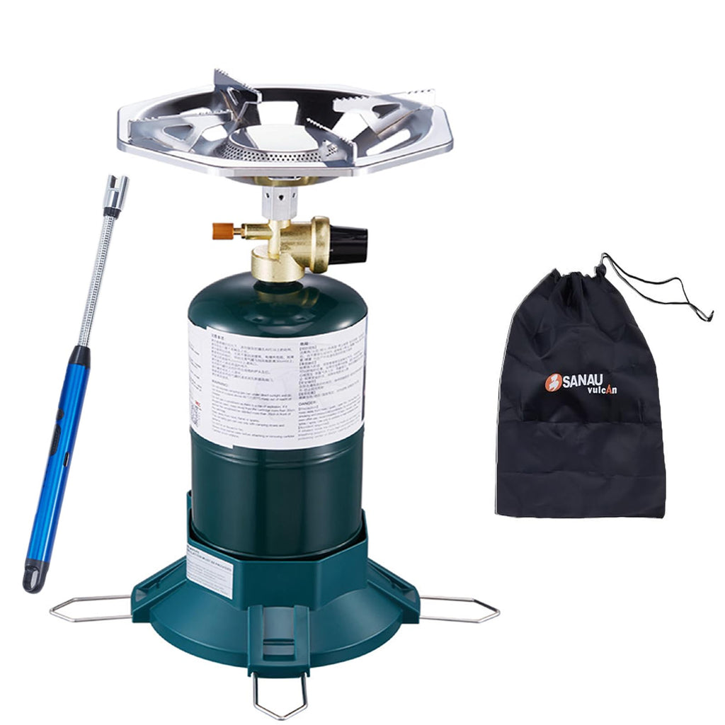 10000 BTU Propane Camping Stove with Adjustable Flame