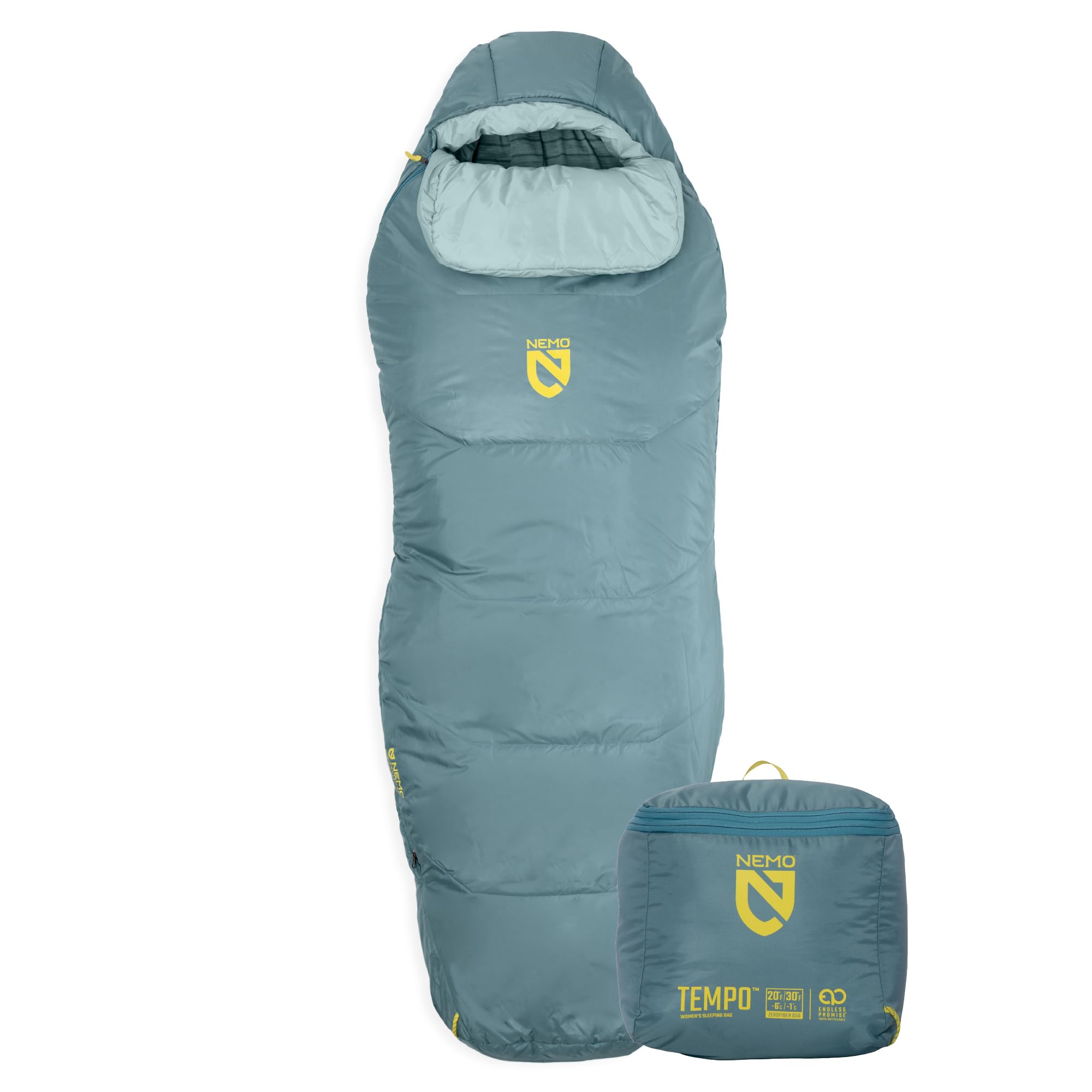 NEMO Equipment Tempo | Men's and Women's 20 & 35 Degree Synthetic Sleeping Bags