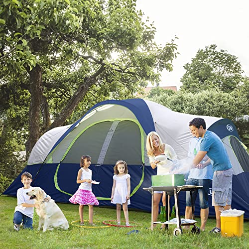 10 Person Family Camping Tent with Rainfly