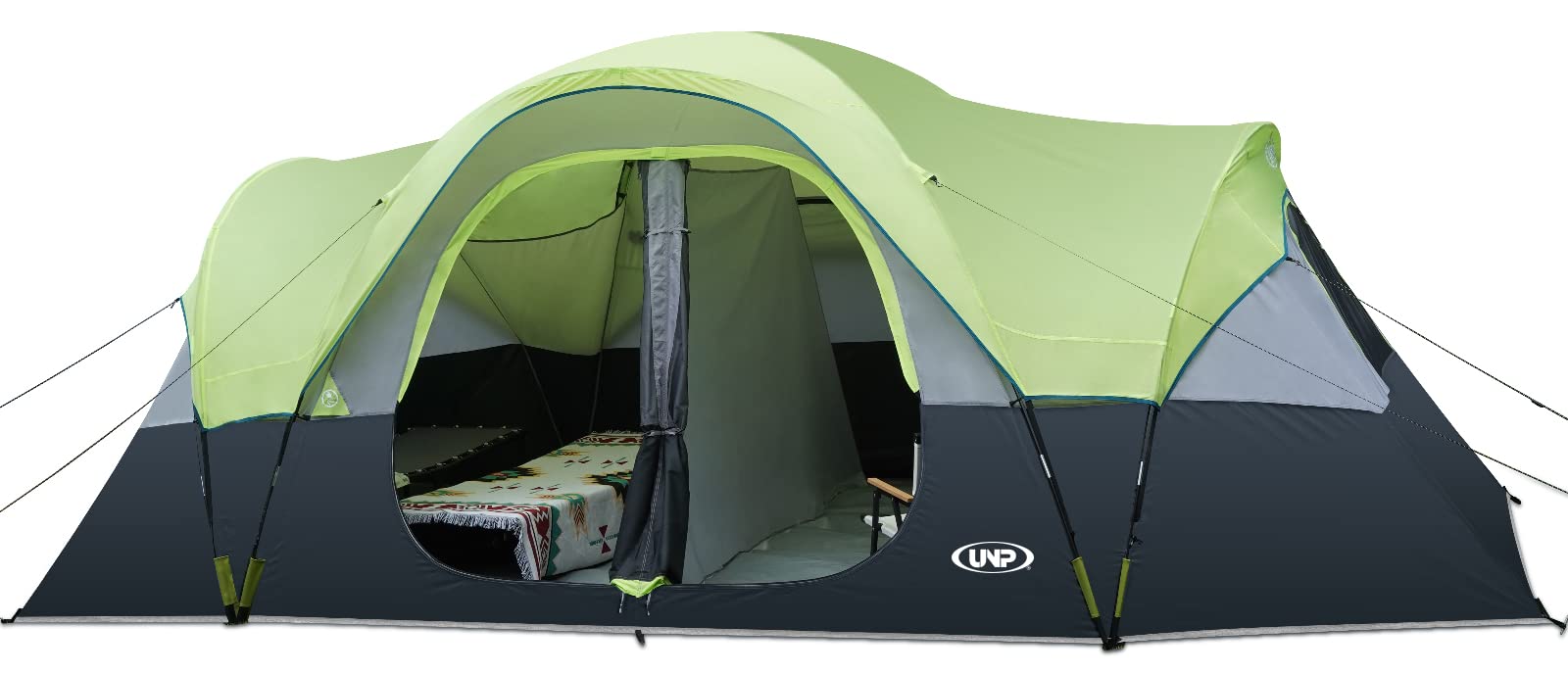 10 Person Family Camping Tent with Rainfly