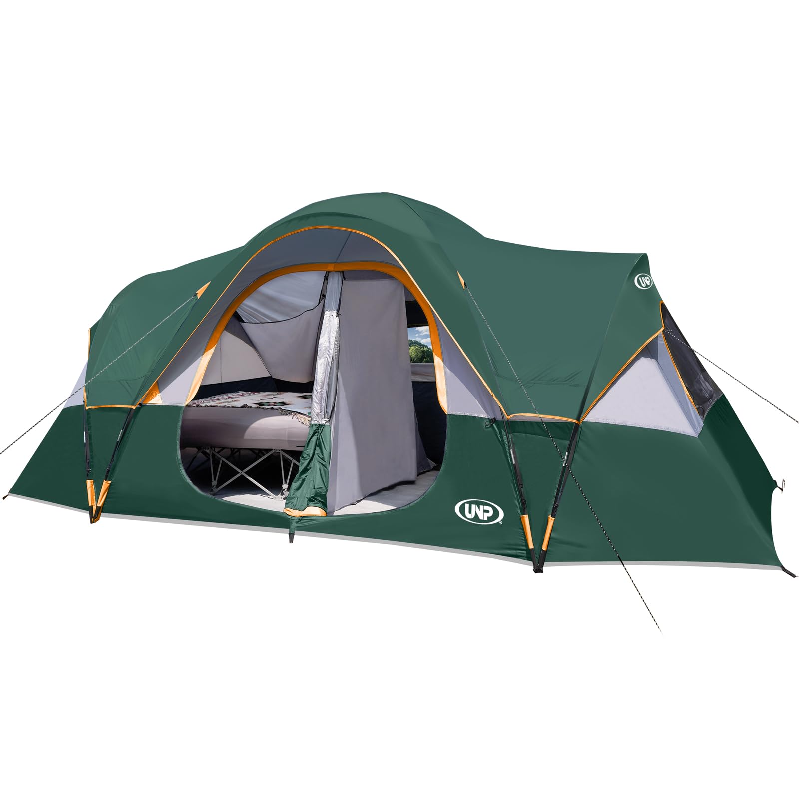 10 Person Family Camping Tent with Rainfly