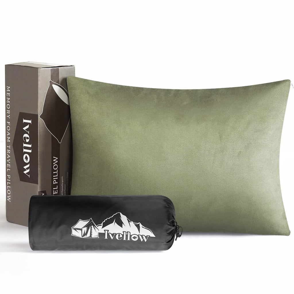 Compressible Memory Foam Camping Pillow