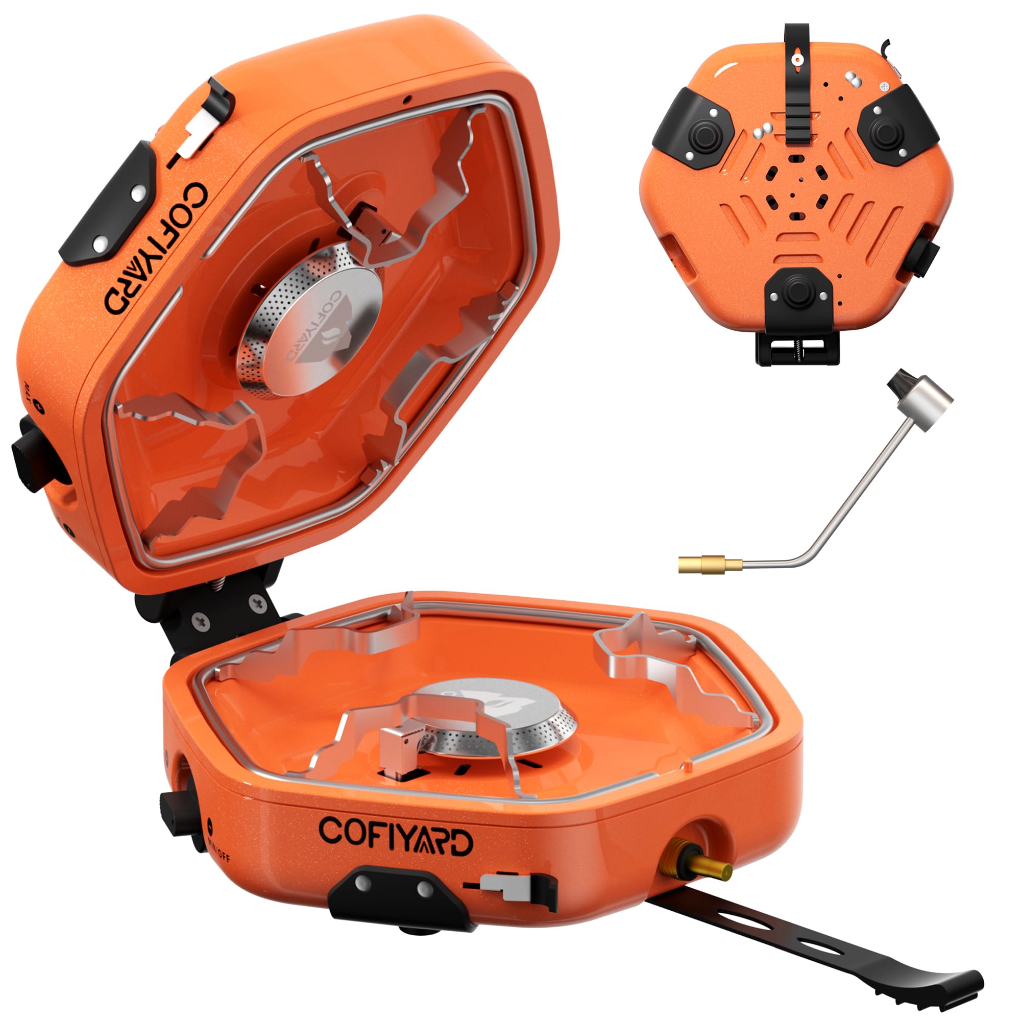 Portable 2 Burner Propane Camping Stove with Bag
