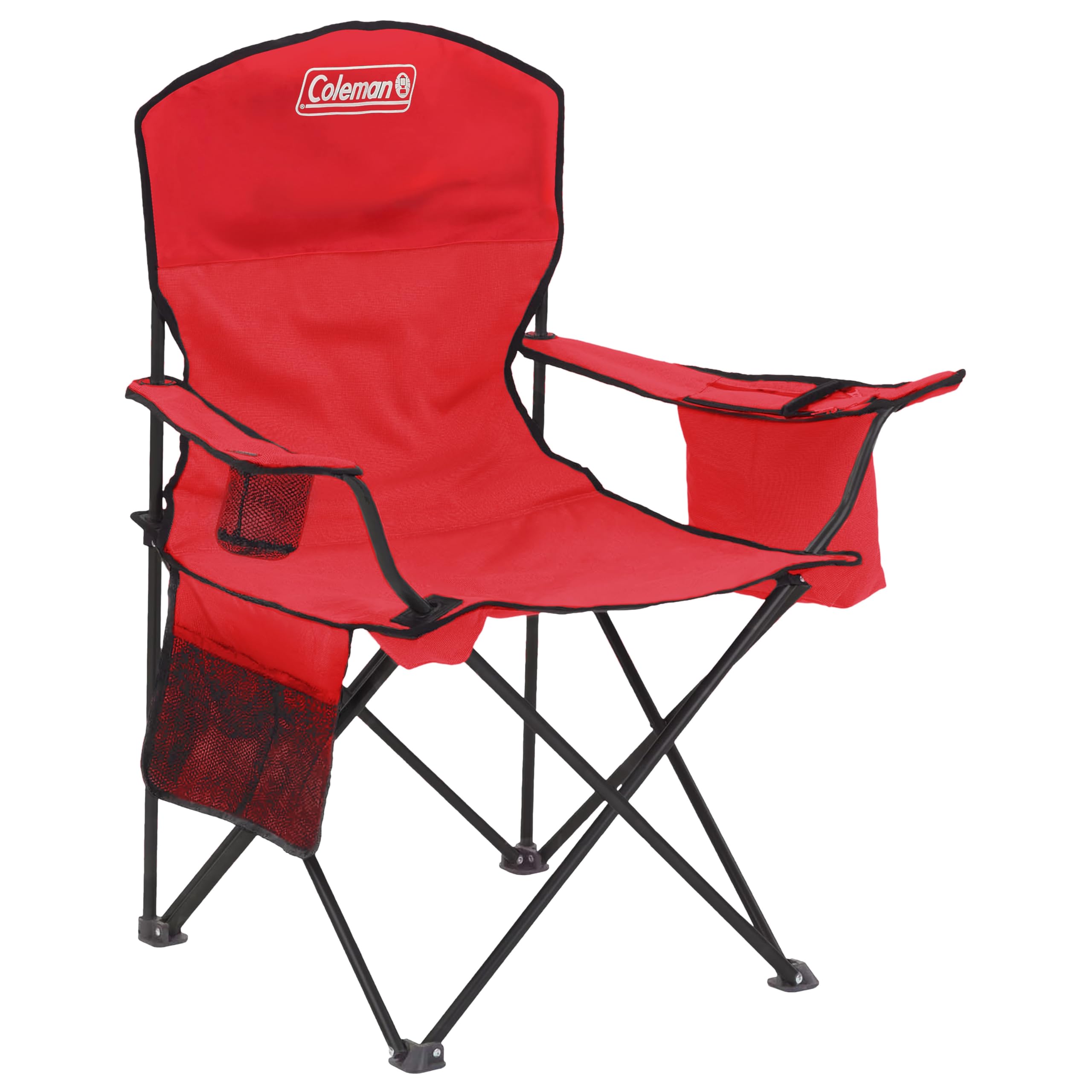 Portable Camping Chair with Cooler and Cup Holder