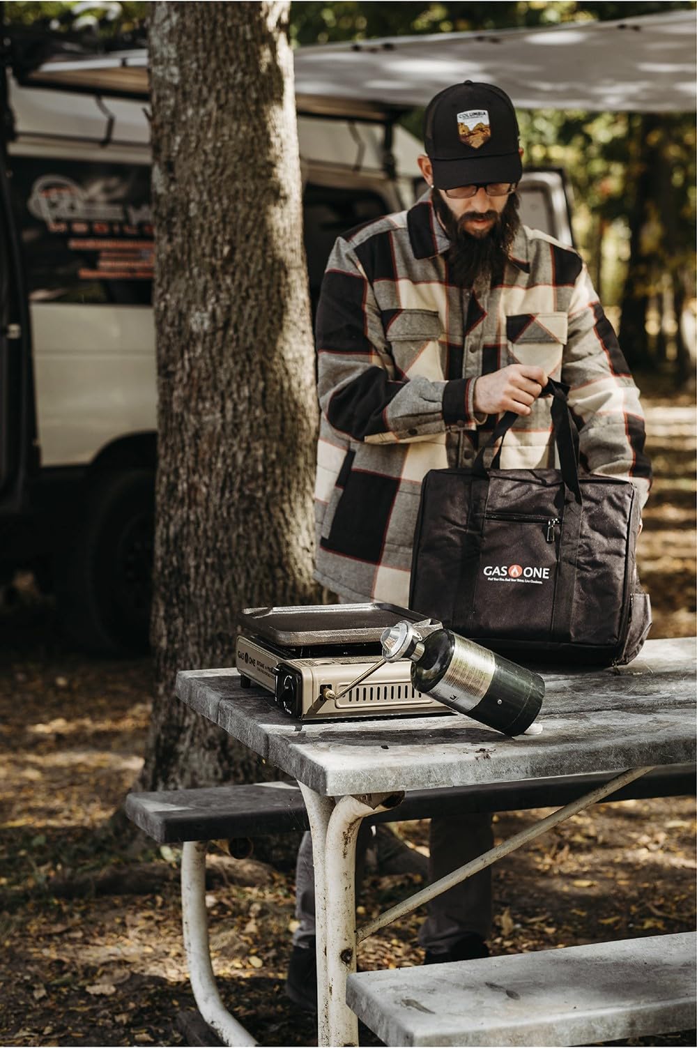 Dual Fuel Portable Camping Stove with Carry Case