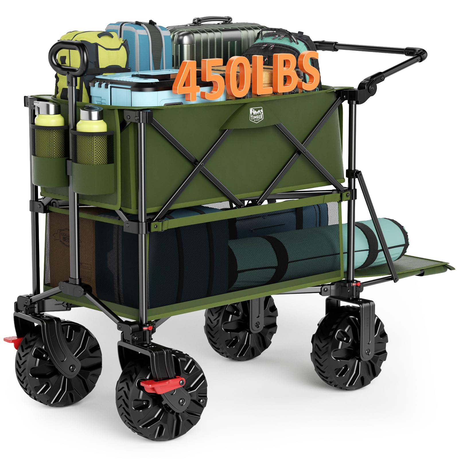 Heavy Duty Double Decker Folding Camping Wagon