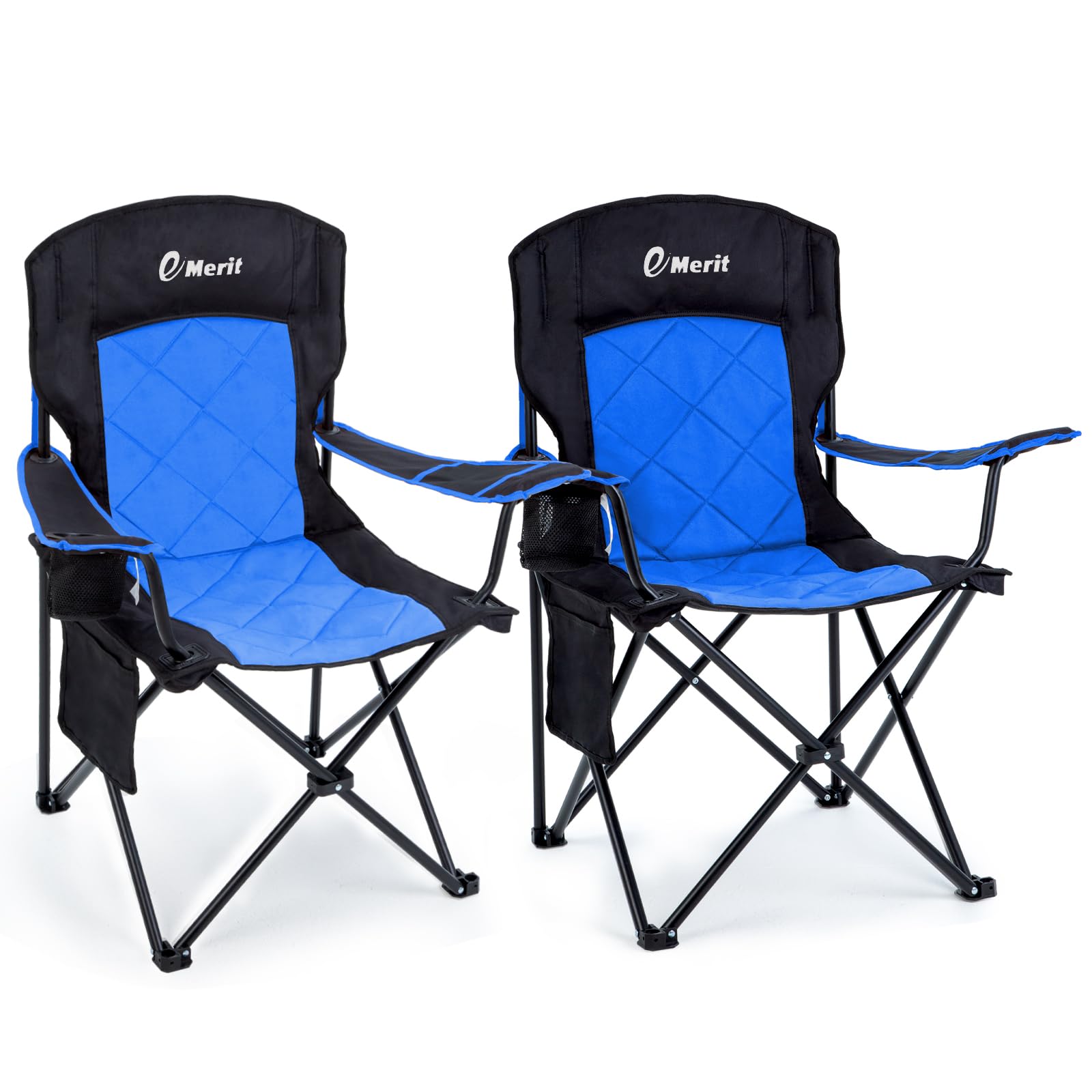 Heavy Duty Foldable Camping Chair with Cup Holder