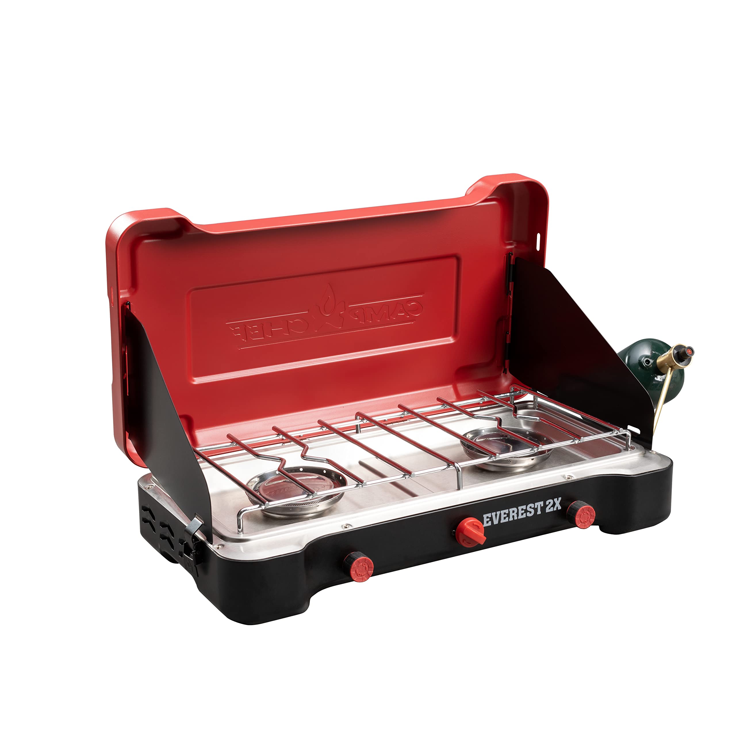 Portable 2 Burner Propane Camping Stove 40000 BTU