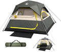 4 Person Instant Cabin Camping Tent with Rainfly