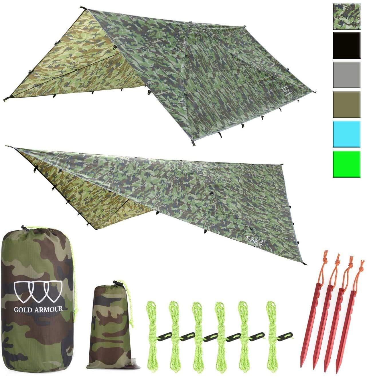 Waterproof Hammock Rain Fly Camping Tarp Shelter
