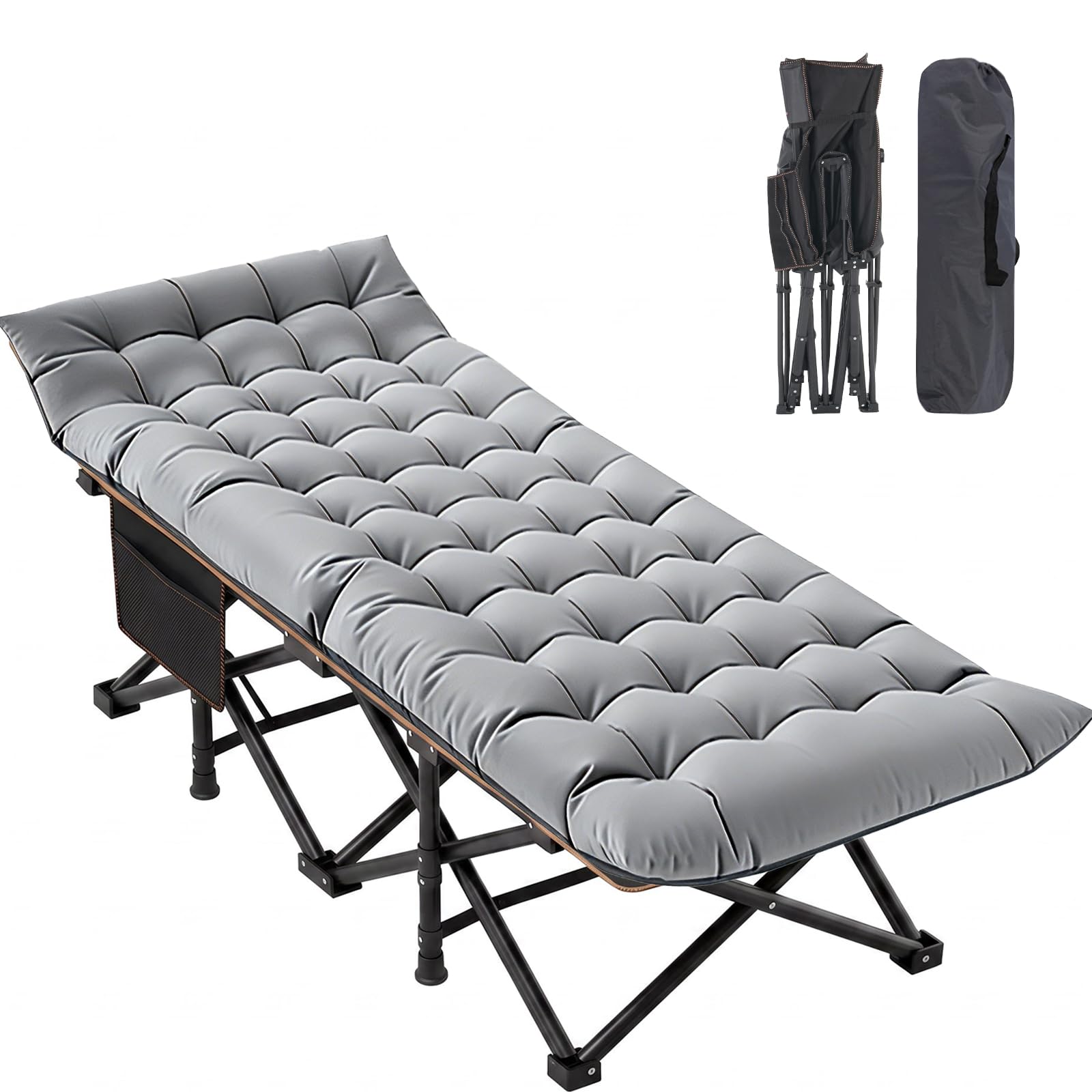Portable Folding Camping Cot with Mattress
