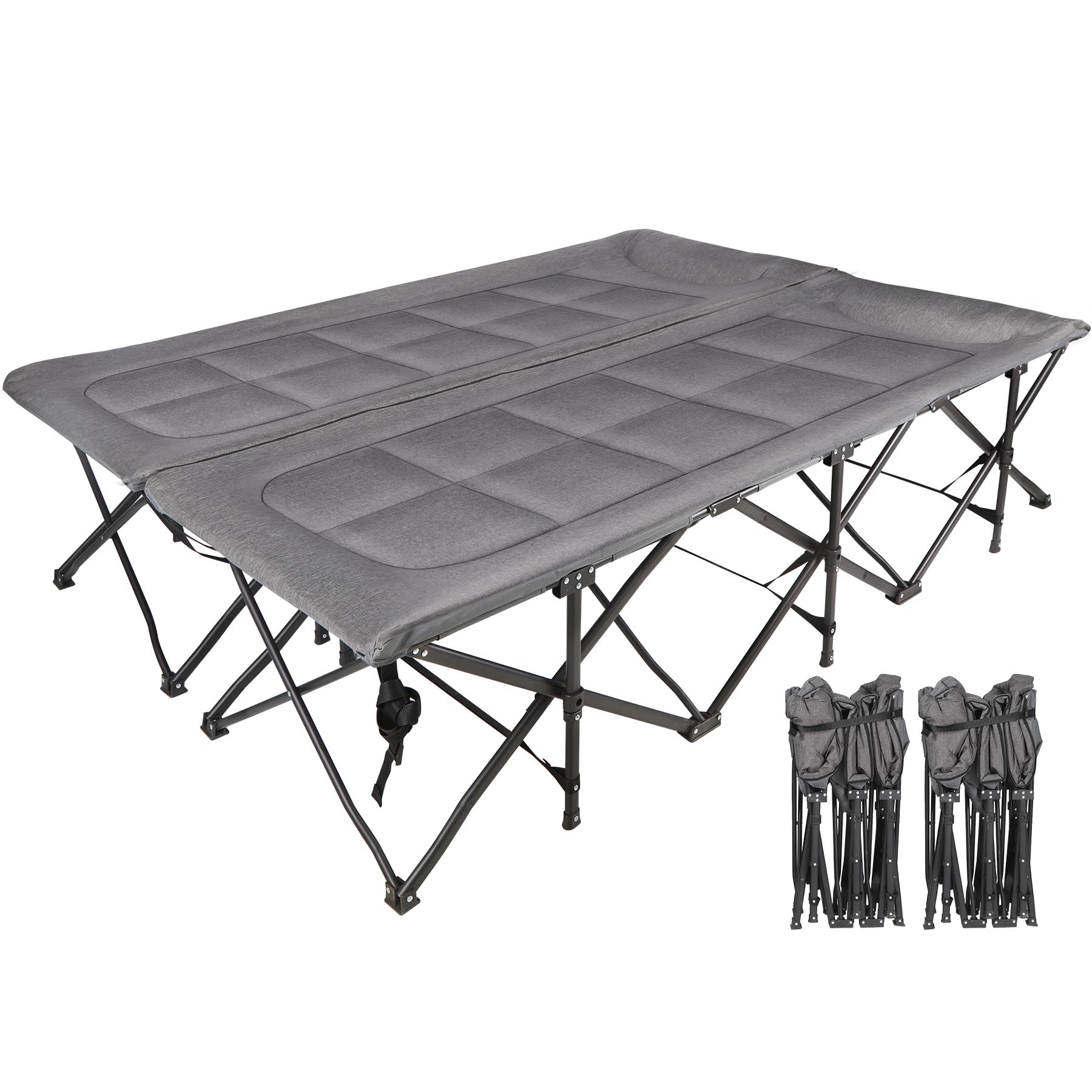 Portable Folding Camping Cot with Sleeping Pad
