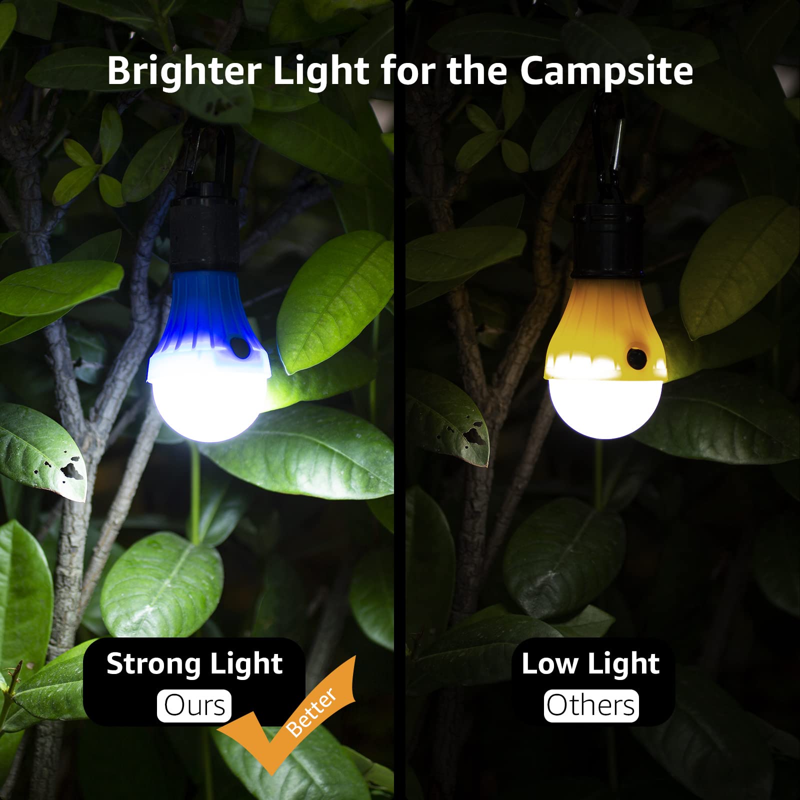 Portable LED Camping Lantern with Hanging Hook