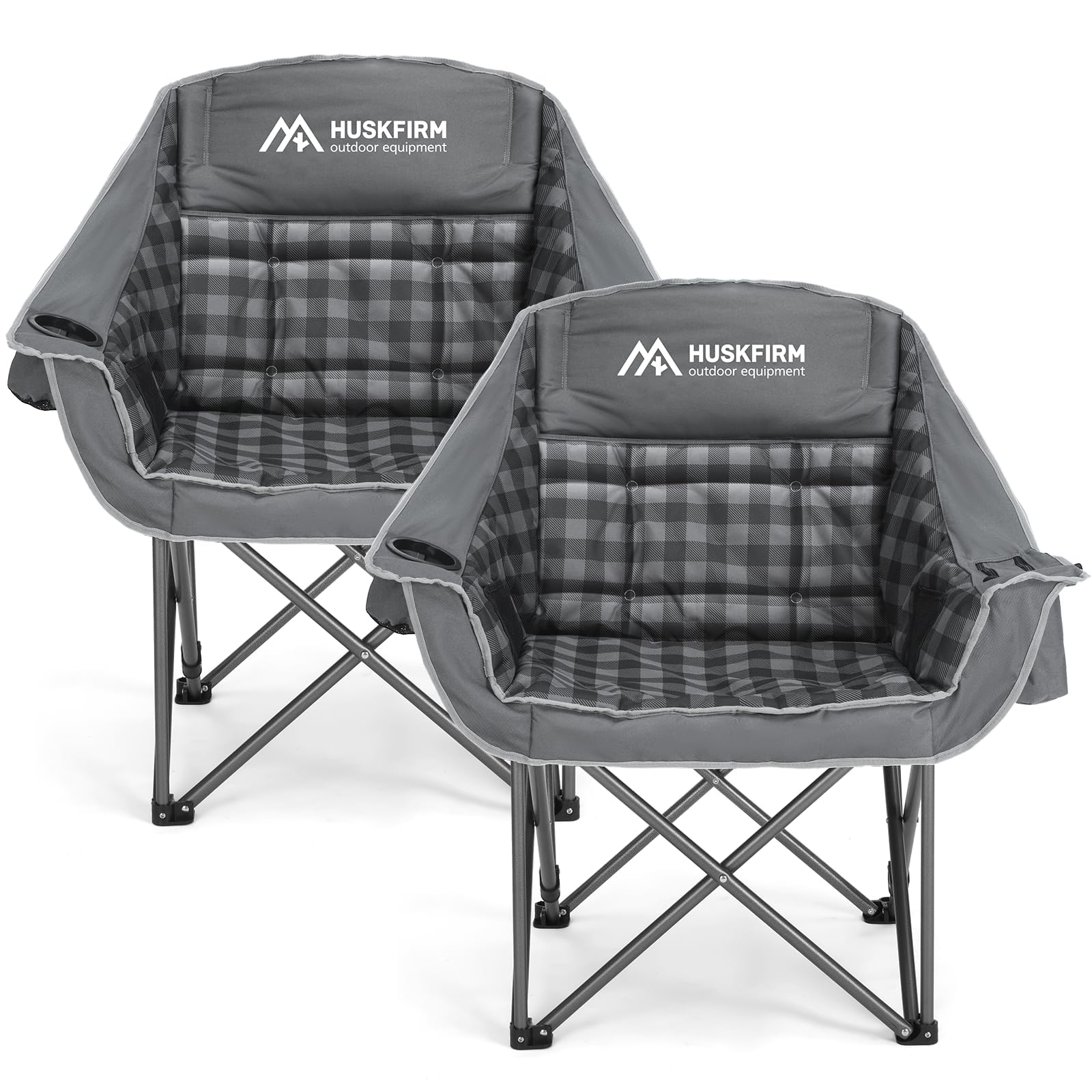 2 Pack Portable Folding Camping Chairs