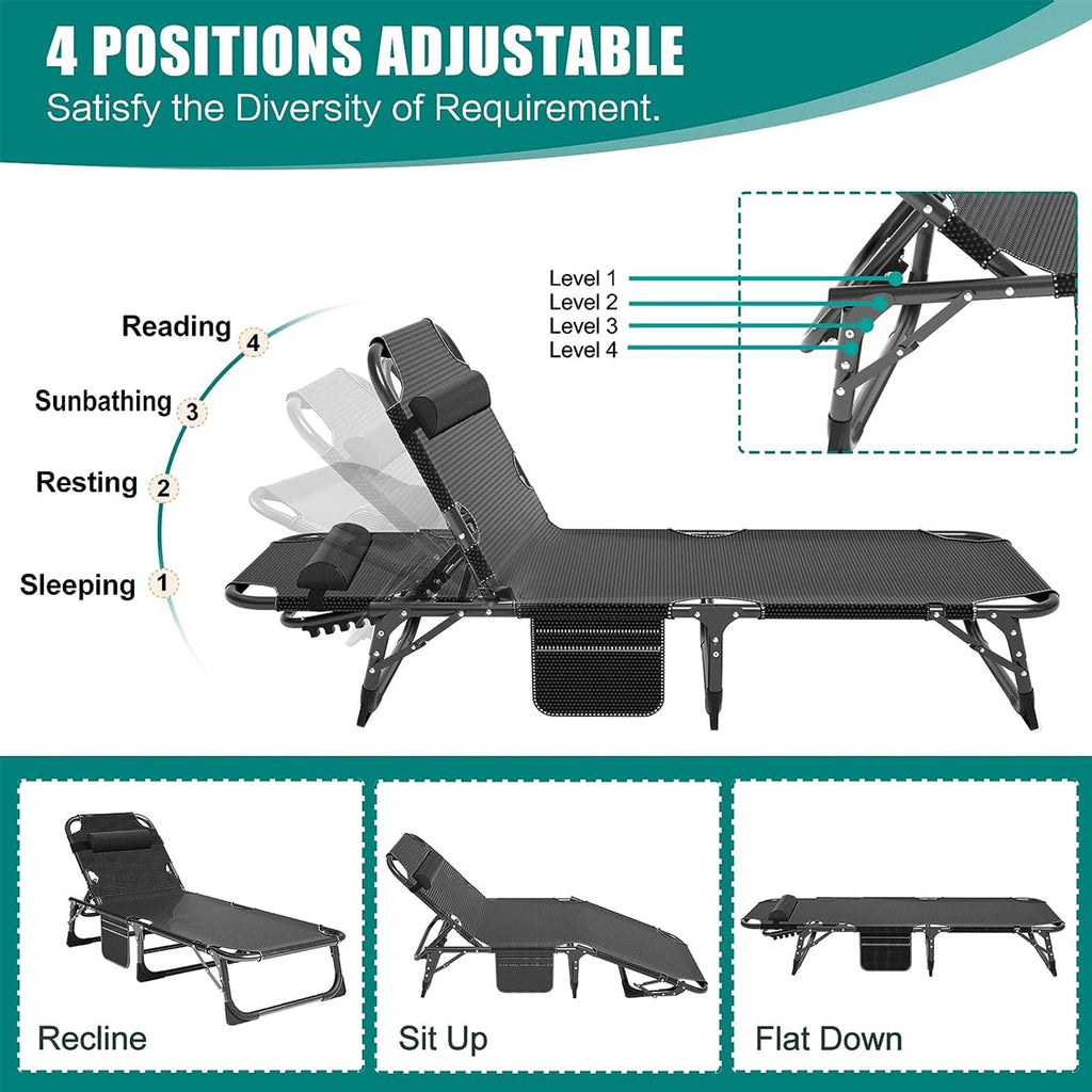Portable Folding Camping Cot with Mattress