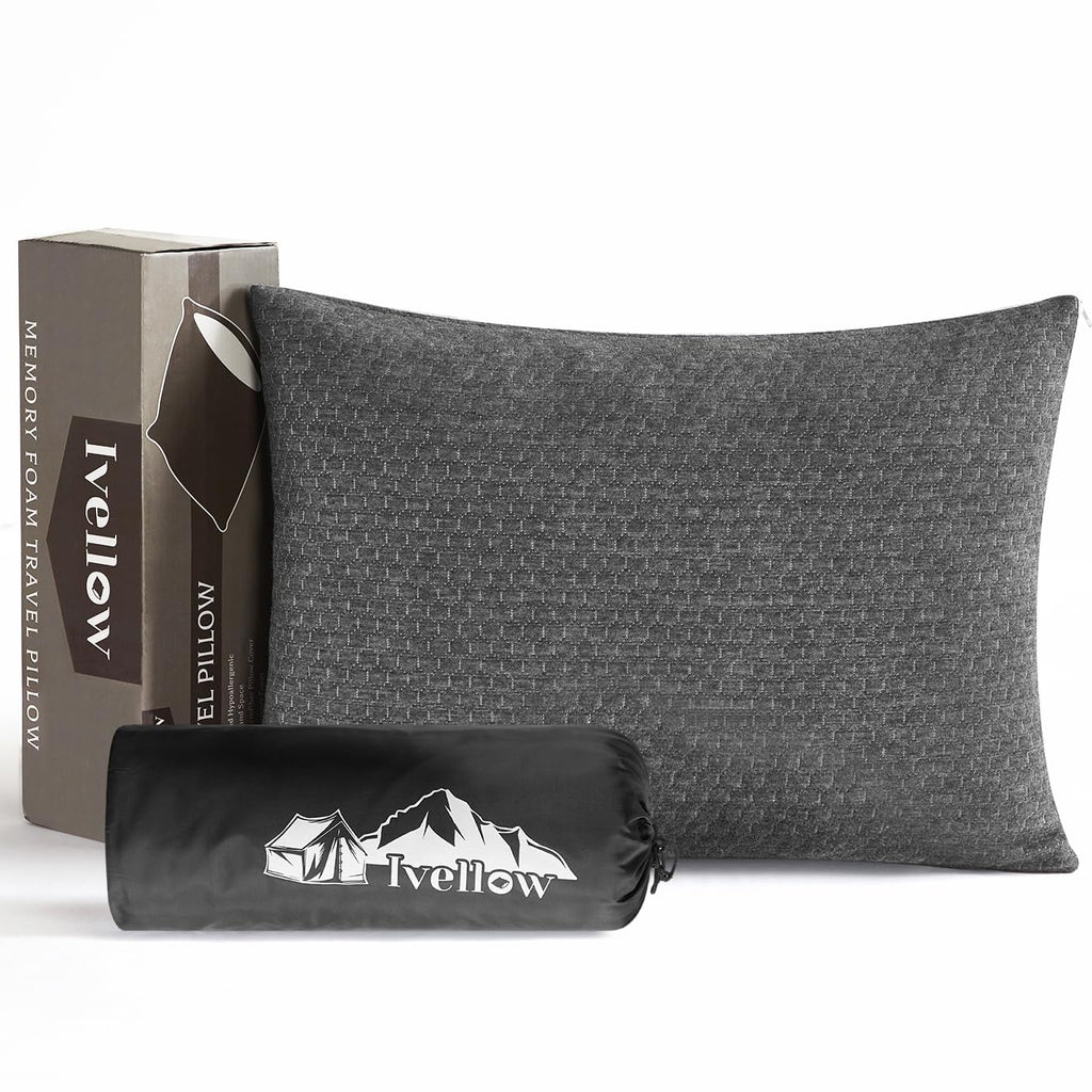 Compressible Memory Foam Camping Pillow