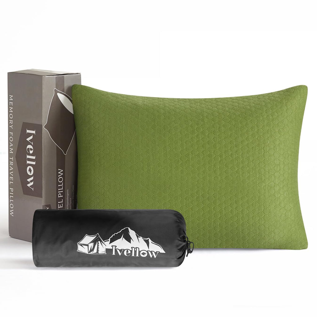 Compressible Memory Foam Camping Pillow