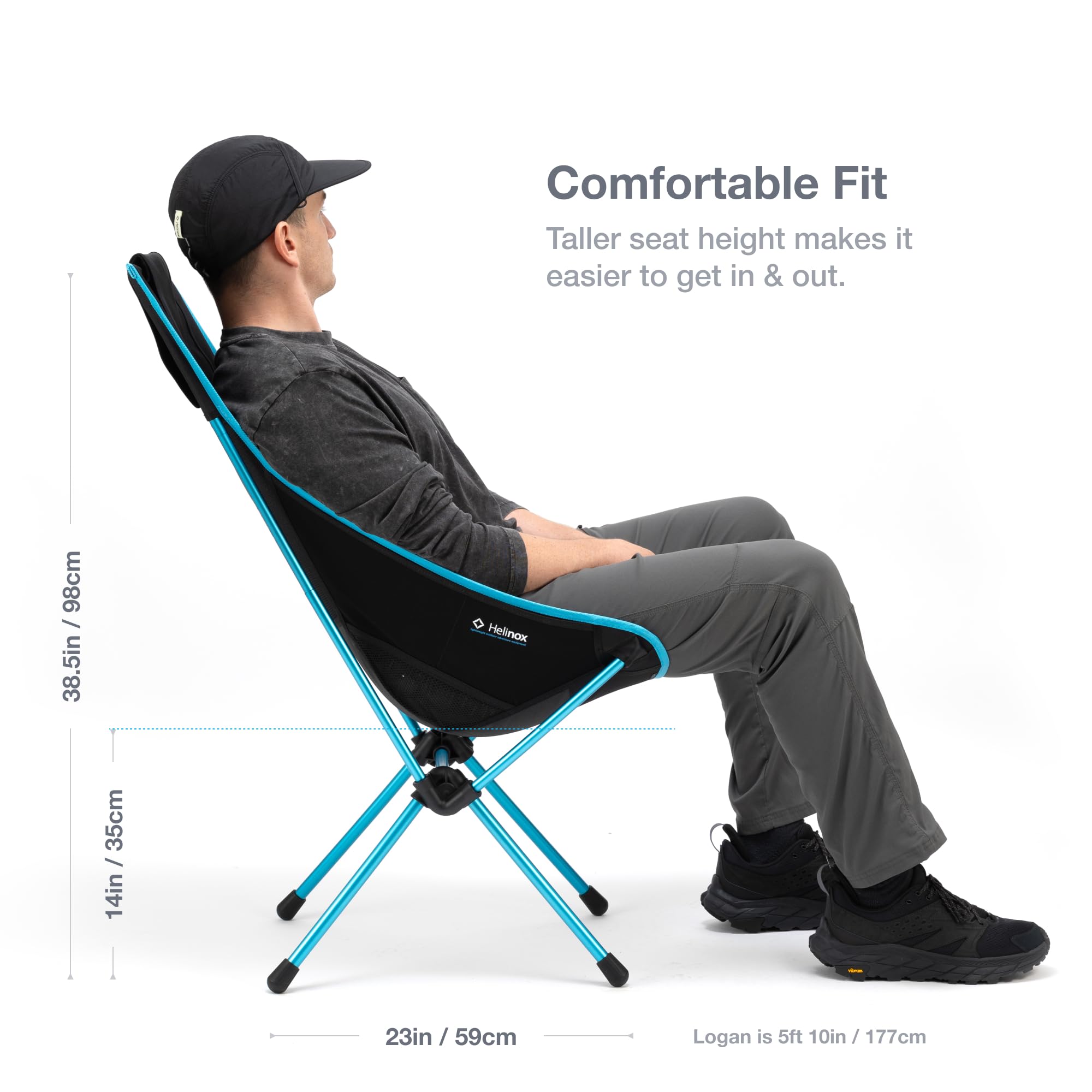 Lightweight High Back Collapsible Camping Chair