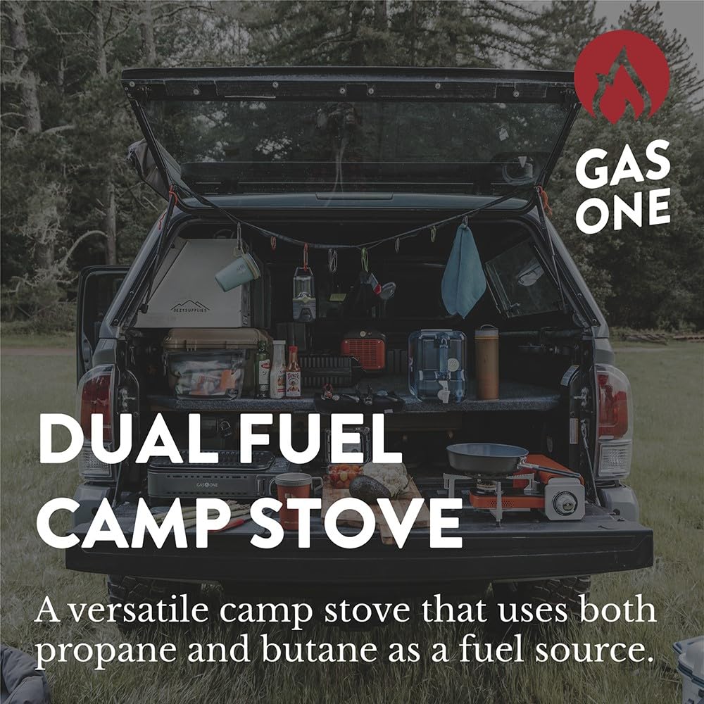 Dual Fuel Portable Camping Stove with Carry Case