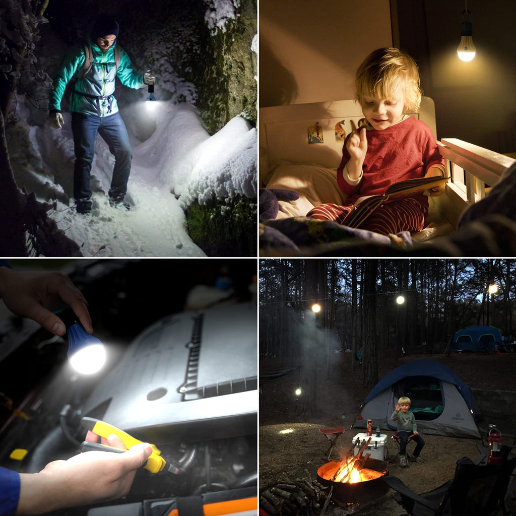 Portable LED Camping Lantern with Hanging Hook