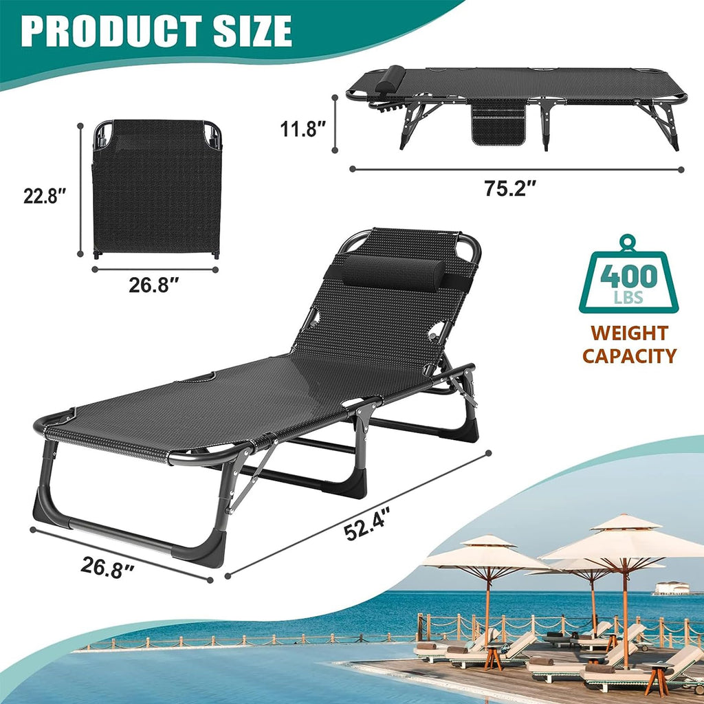 Portable Folding Camping Cot with Mattress