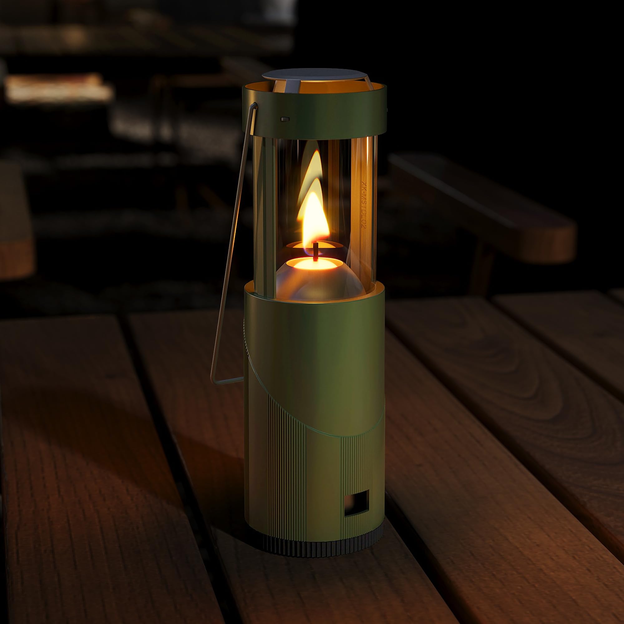 Mini Candle Camping Lantern with Storage Bag