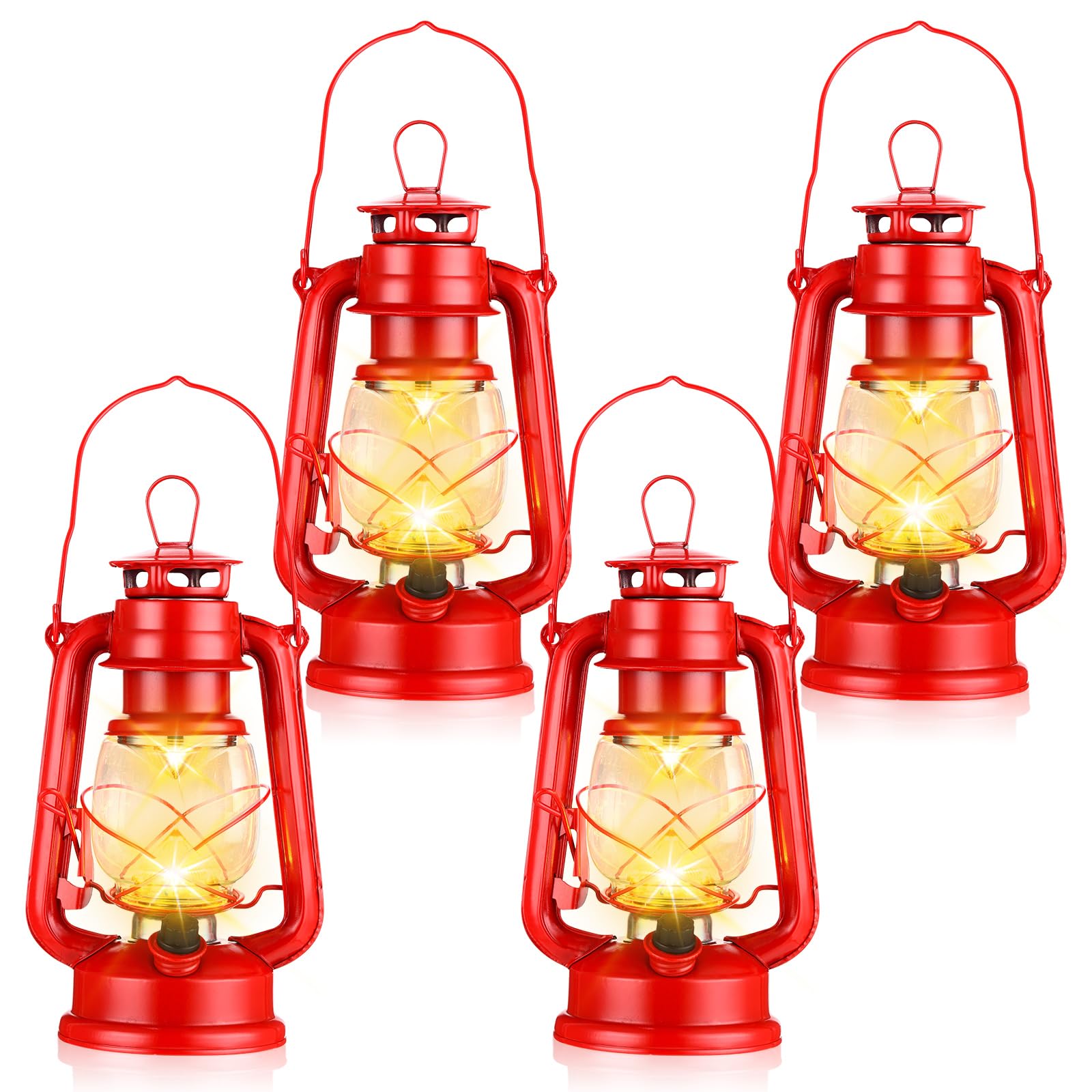 Vintage LED Hurricane Lantern with Dimmer Switch