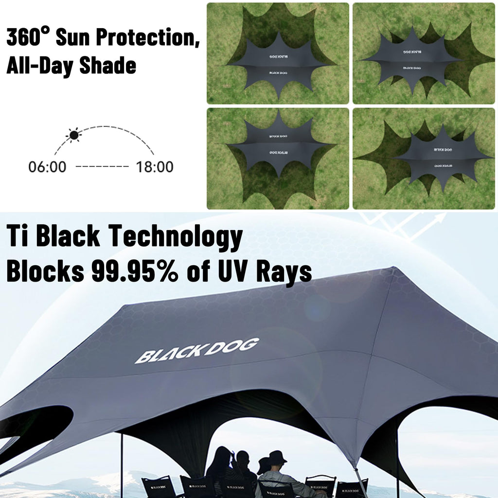Large Waterproof Camping Tarp Sun Shelter